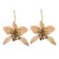 Blush Pink Orchids I Statement Earrings