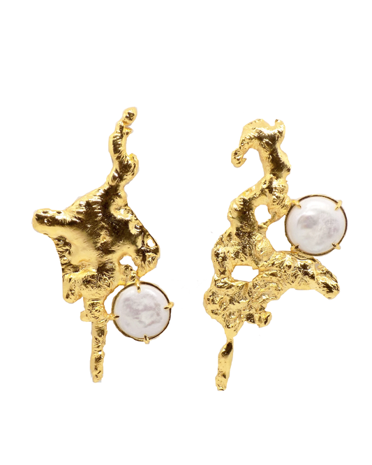 Sponge Earrings by Rose Khbeis