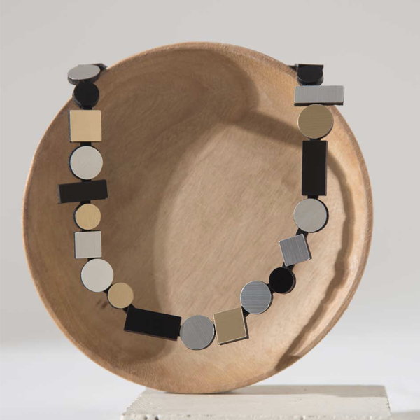 Bauhaus Round Necklace by Iskin Sisters